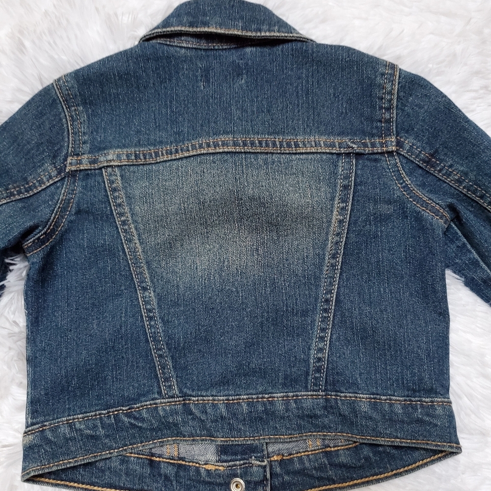 CHILDREN'S PLACE GIRL'S DENIM SNAP DOWN JACKET! - Picture 4 of 6